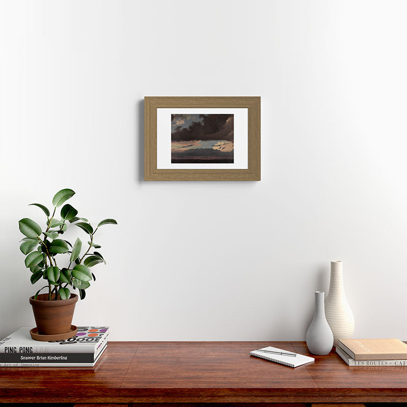 "Cloud Study" by Knud Baade, 1839 Framed Art Print