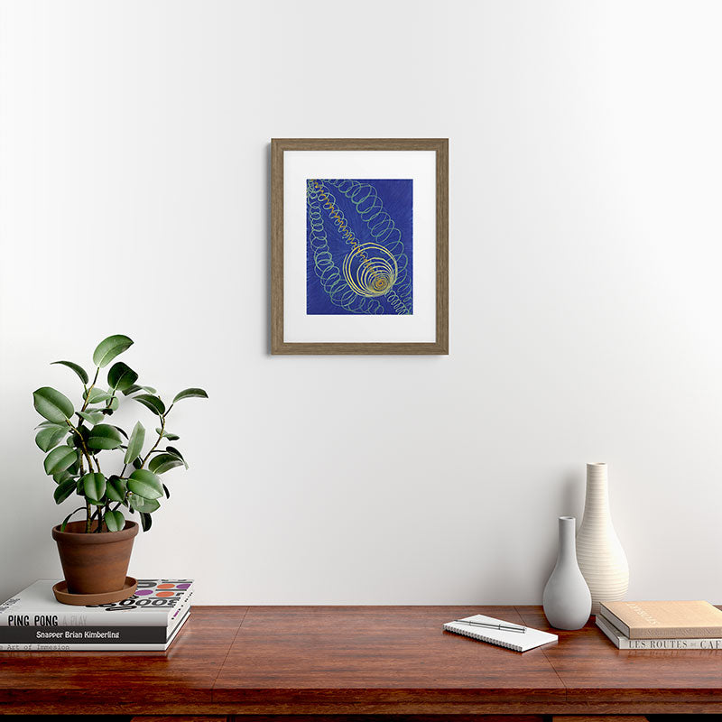 "Primordial Chaos" by Hilma af Klint (1906-1907) Framed Art Print