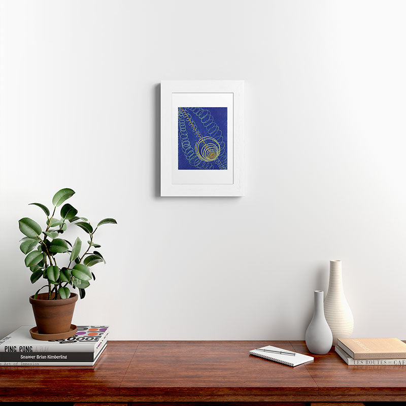 "Primordial Chaos" by Hilma af Klint (1906-1907) Framed Art Print