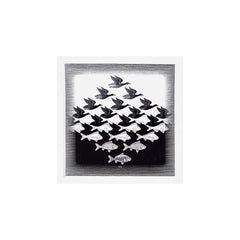 "Sky and Water I" by M.C. Escher Art Print