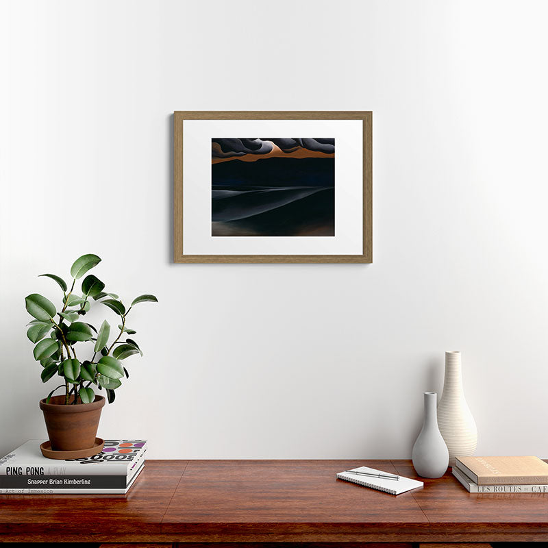 "Storm Cloud, Lake George" by Georgia O'Keeffe (1923) Framed Art Print