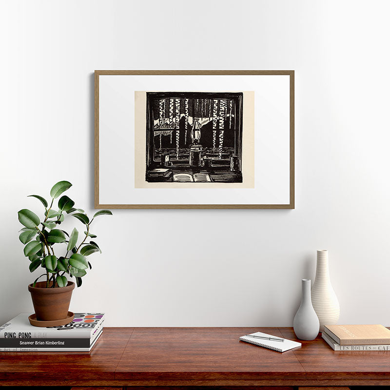 "The Cabin Window" by Rockwell Kent (1918) Framed Art Print