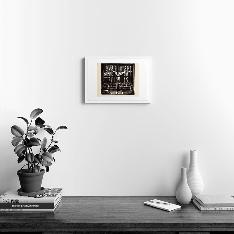 "The Cabin Window" by Rockwell Kent (1918) Framed Art Print