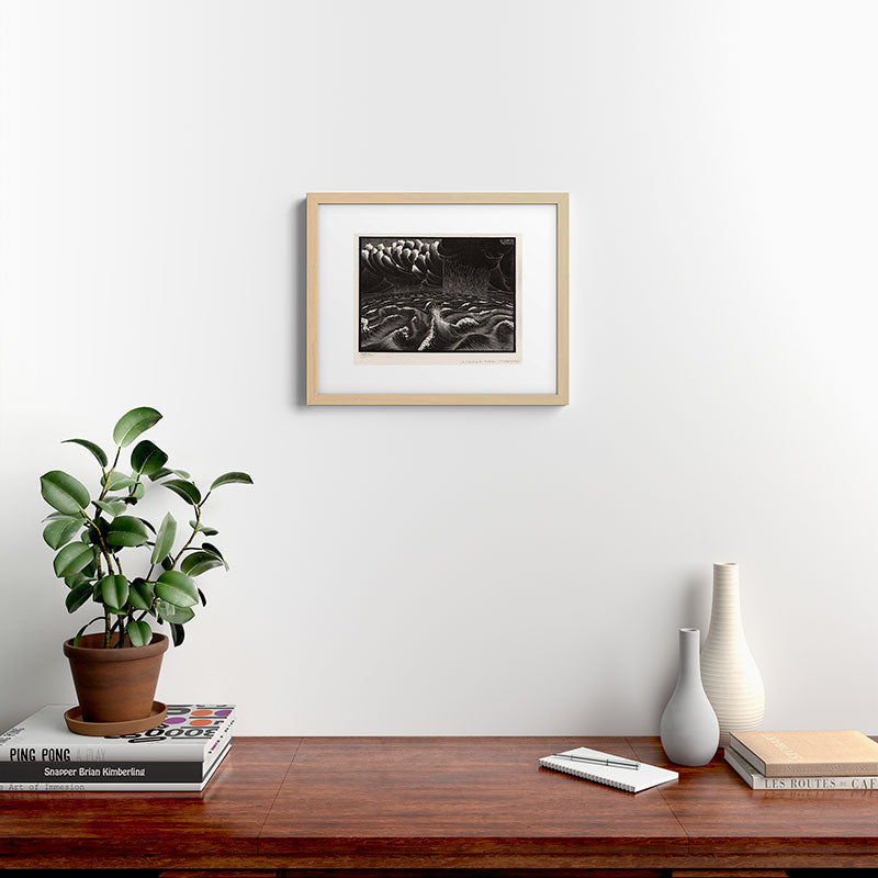 "The Second Day of Creation" by M.C. Escher Framed Art Print