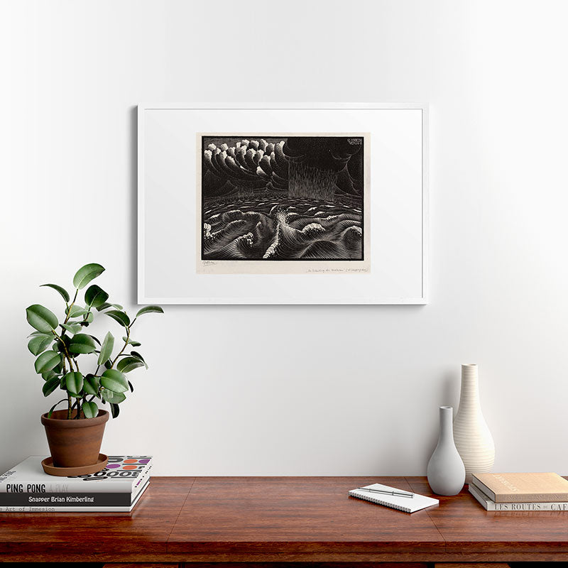"The Second Day of Creation" by M.C. Escher Framed Art Print