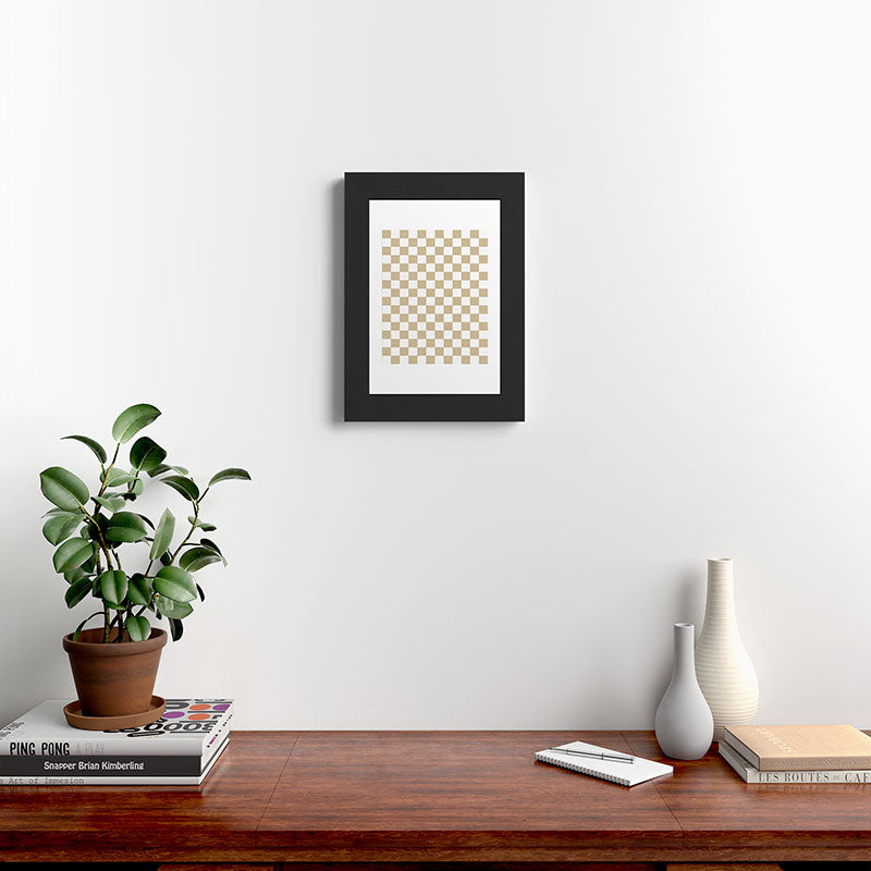 1989 Check Framed Art Print