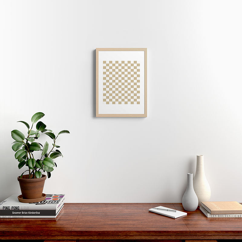 1989 Check Framed Art Print