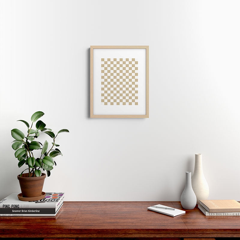 1989 Check Framed Art Print