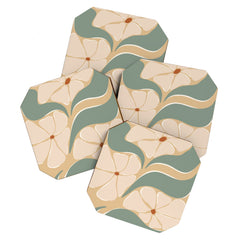 70s big flower botanical land 2 Coaster