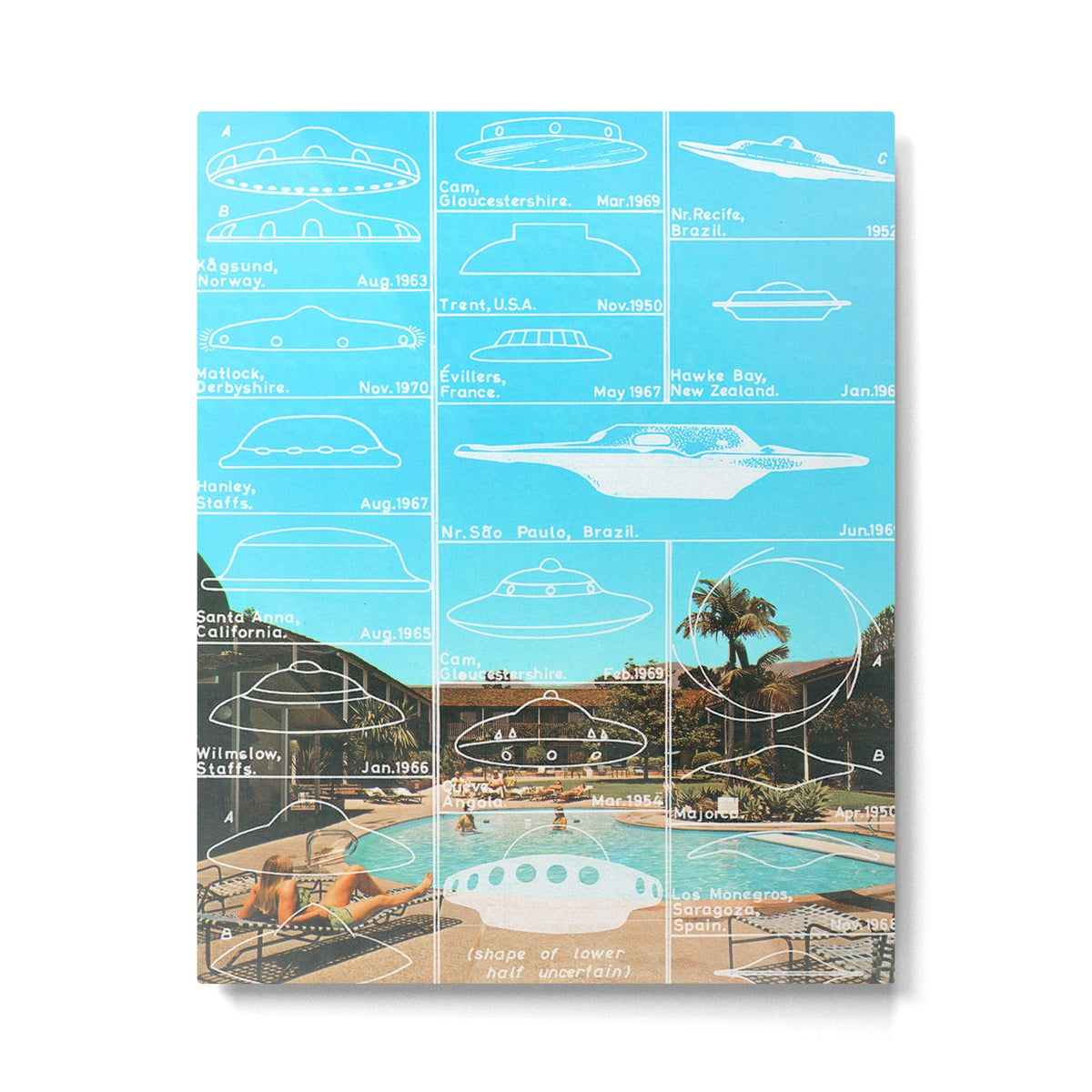 60s UFO sightings Metal Print