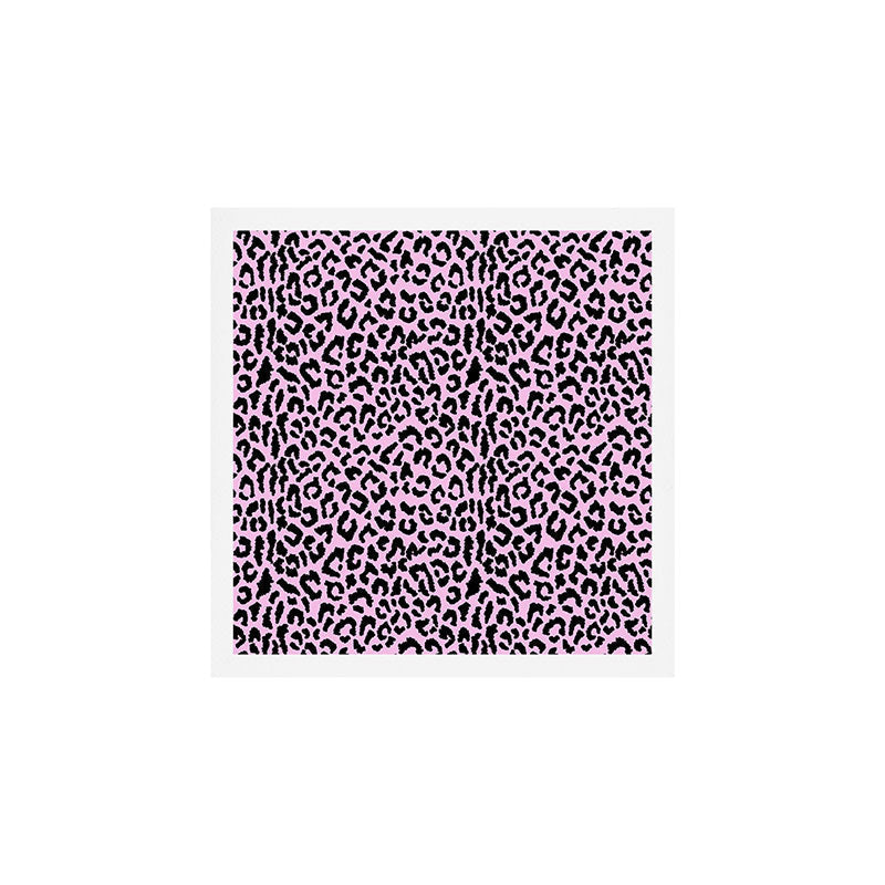 2000s leopard-black on palest pink Art Print