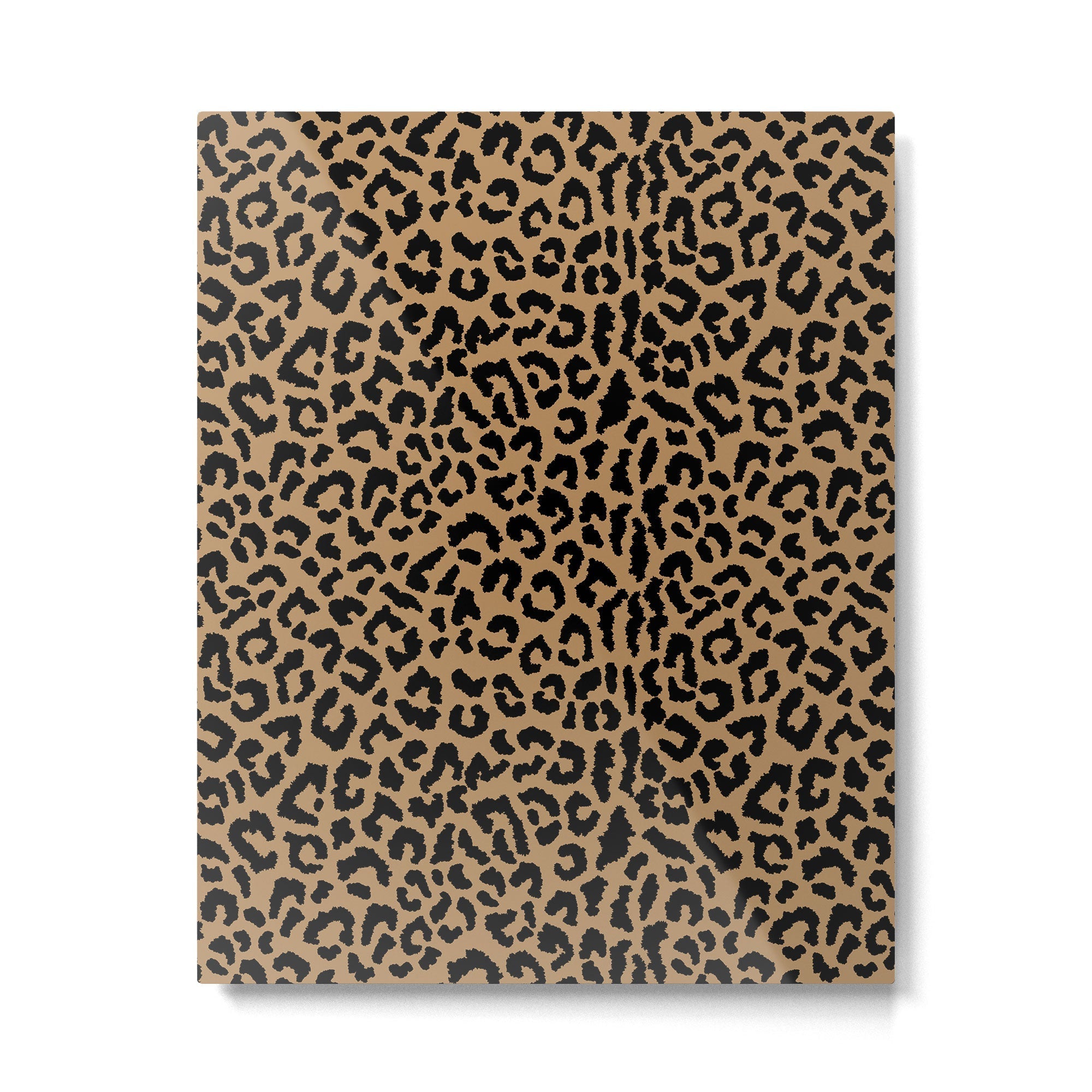 2000s leopard-black on tan Metal Print