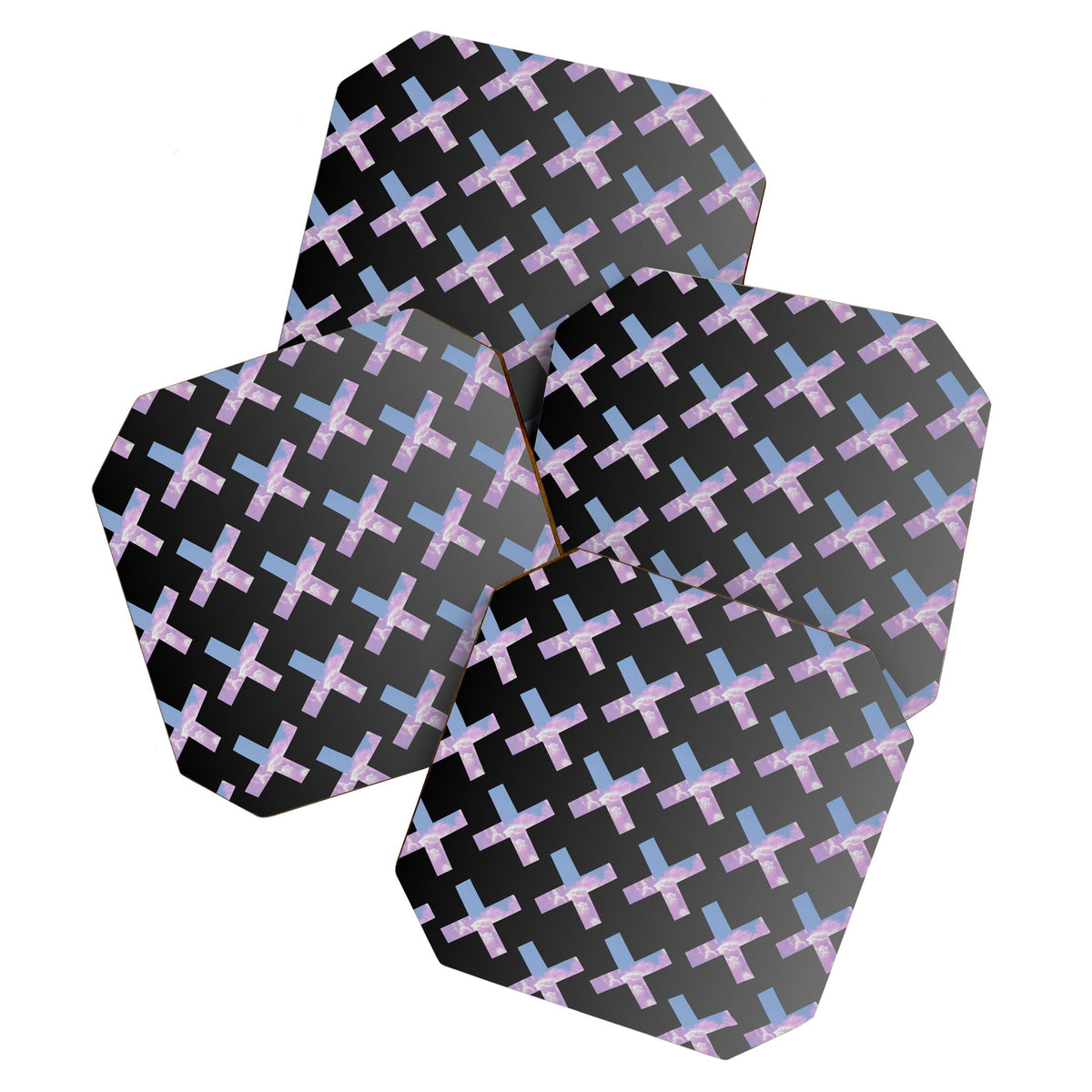 2010s era egirl x pattern Coaster