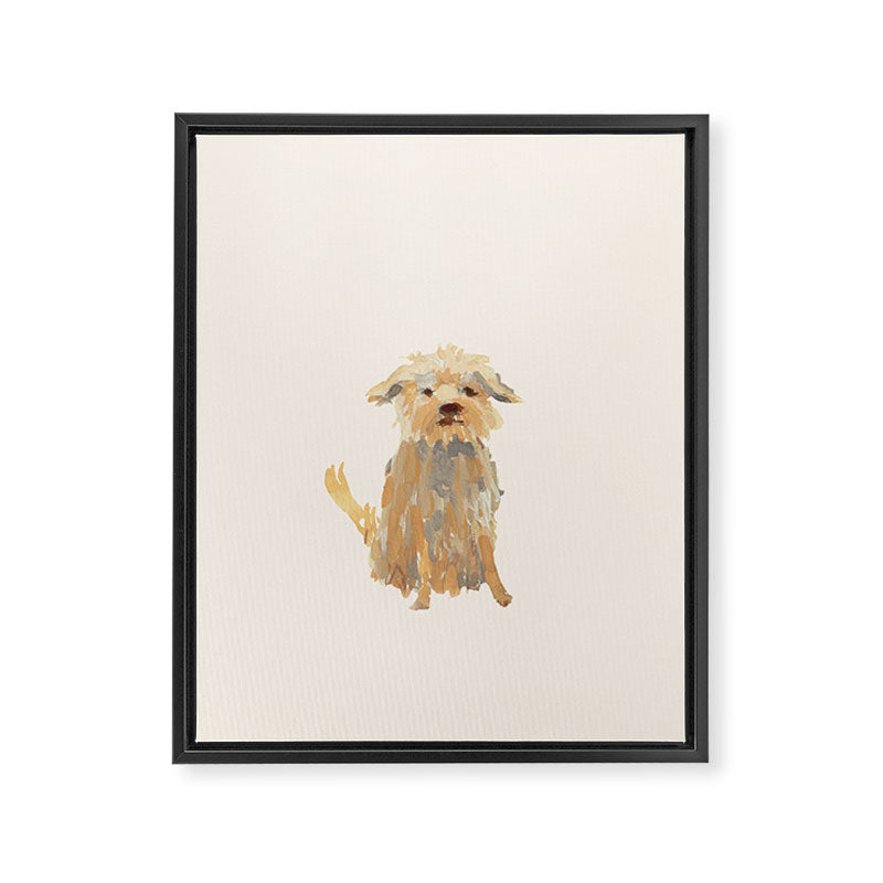 A dog called Jazz Framed Canvas Print