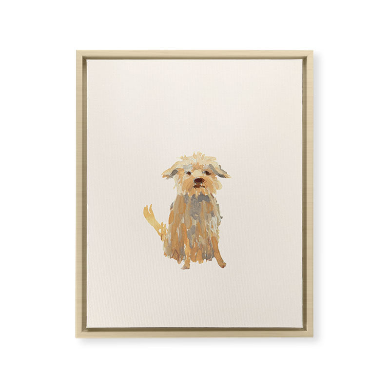 A dog called Jazz Framed Canvas Print