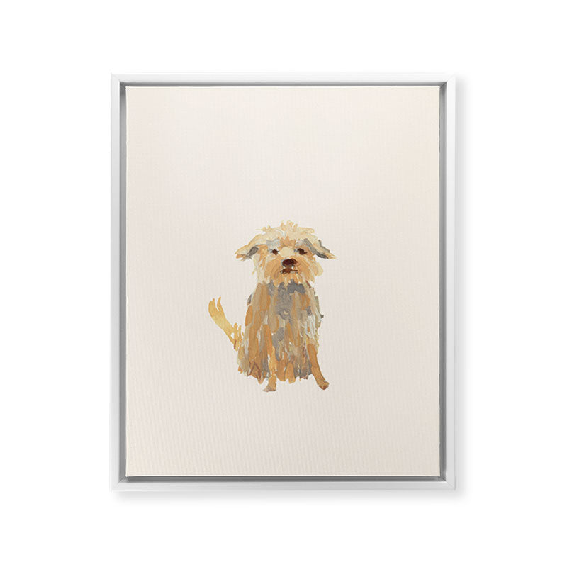 A dog called Jazz Framed Canvas Print