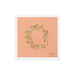 12 lop rabbits Art Print