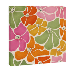 70's Florals Canvas Print