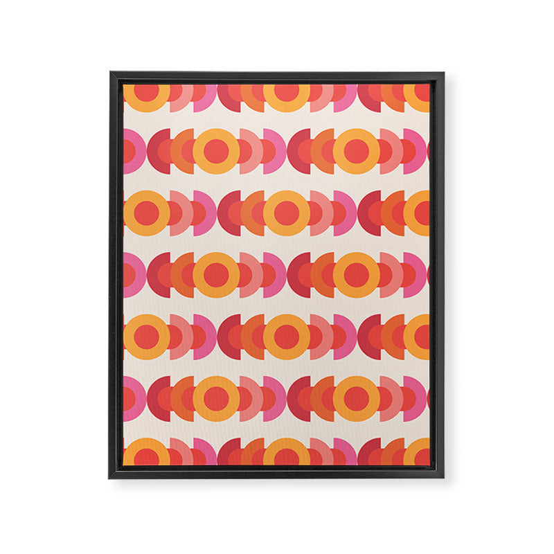 70's pattern no1 Framed Canvas Print