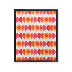 70's pattern no1 Framed Canvas Print