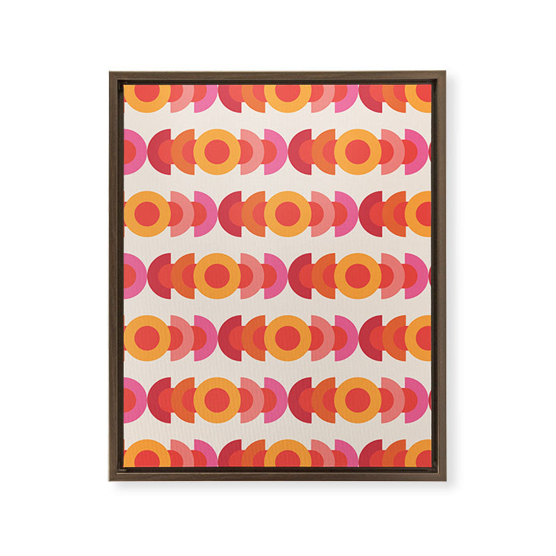 70's pattern no1 Framed Canvas Print