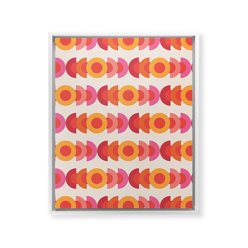 70's pattern no1 Framed Canvas Print