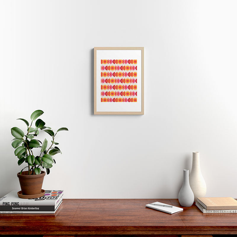 70's pattern no1 Framed Art Print
