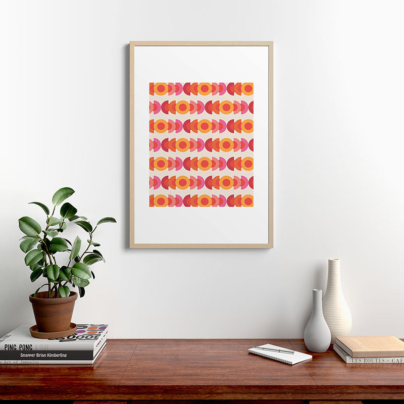 70's pattern no1 Framed Art Print