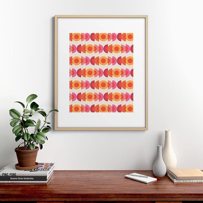 70's pattern no1 Framed Art Print