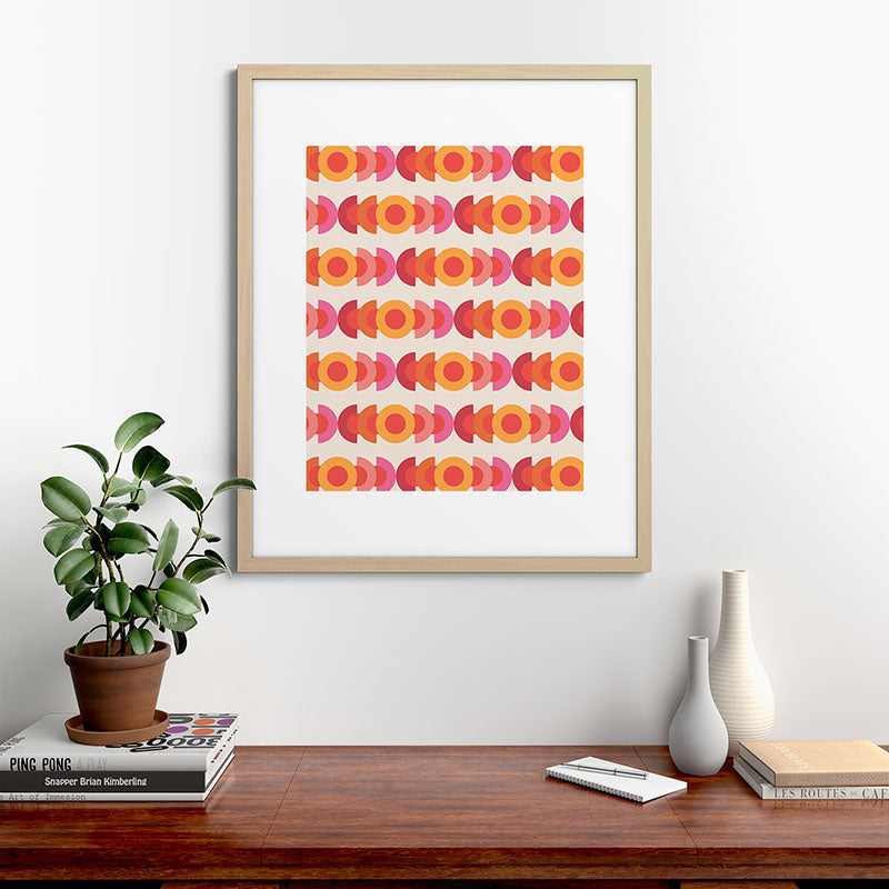 70's pattern no1 Framed Art Print
