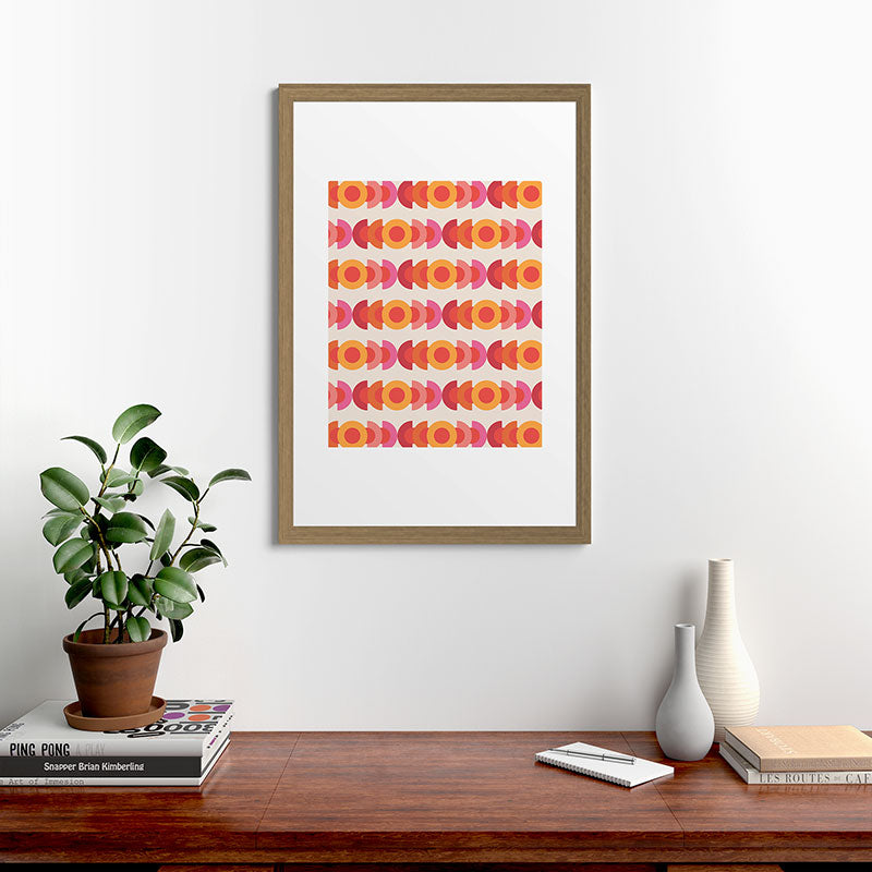 70's pattern no1 Framed Art Print