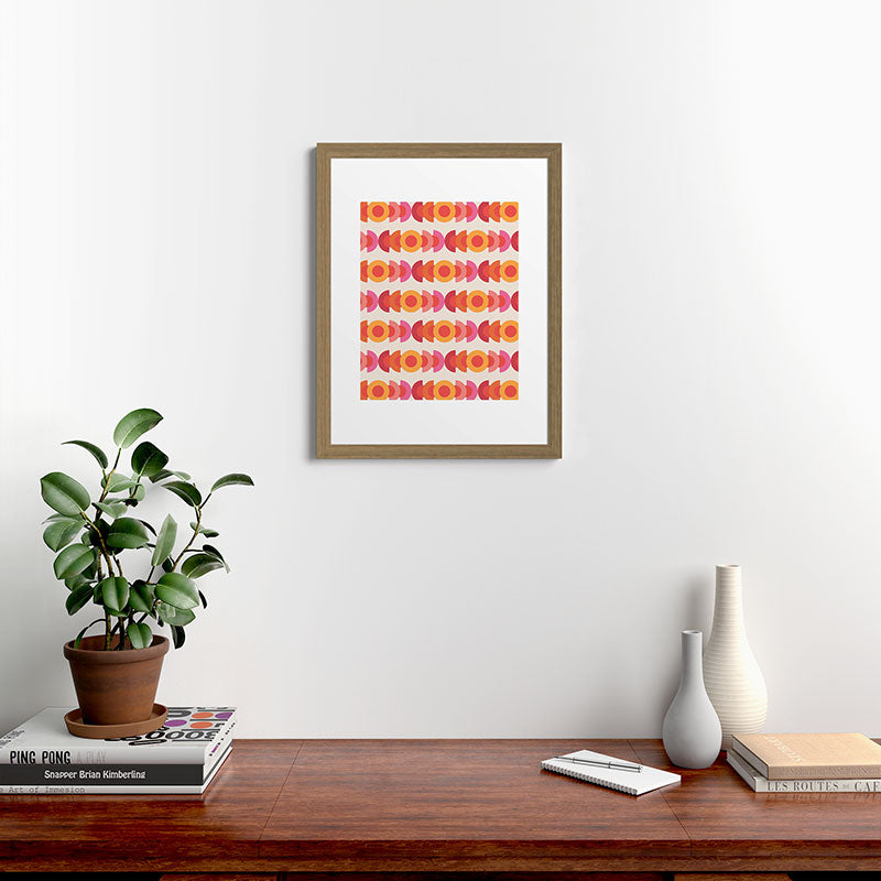 70's pattern no1 Framed Art Print