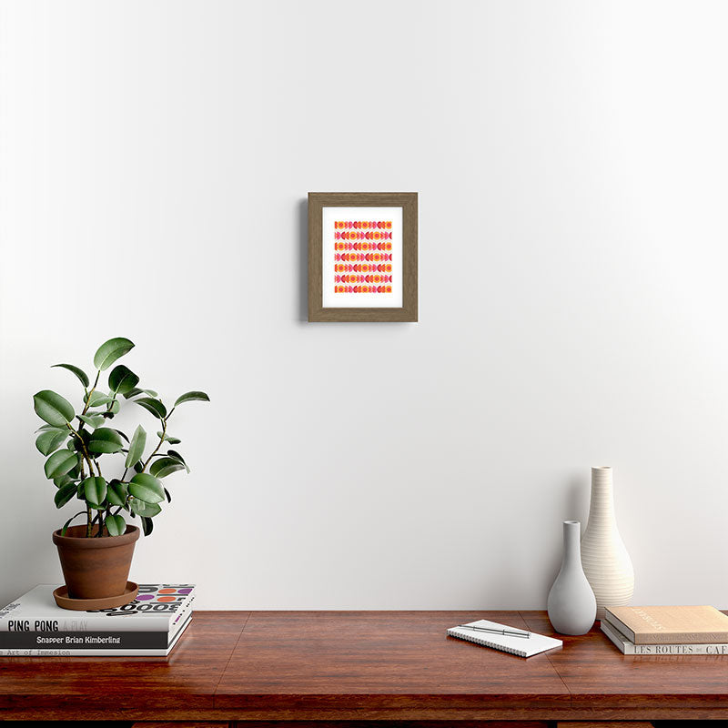 70's pattern no1 Framed Art Print