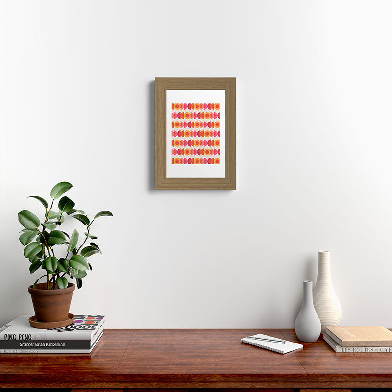 70's pattern no1 Framed Art Print