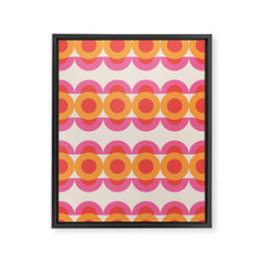 70's pattern no2 Framed Canvas Print