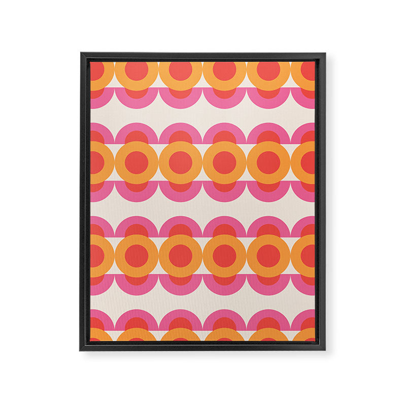 70's pattern no2 Framed Canvas Print