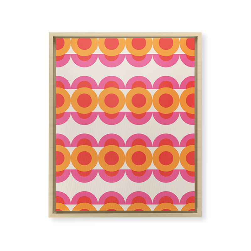 70's pattern no2 Framed Canvas Print