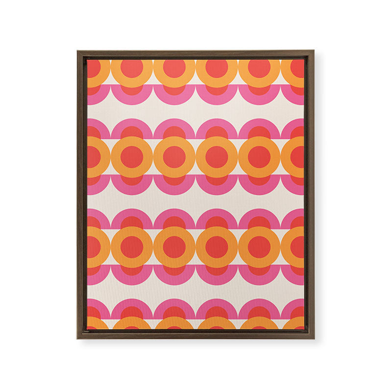 70's pattern no2 Framed Canvas Print