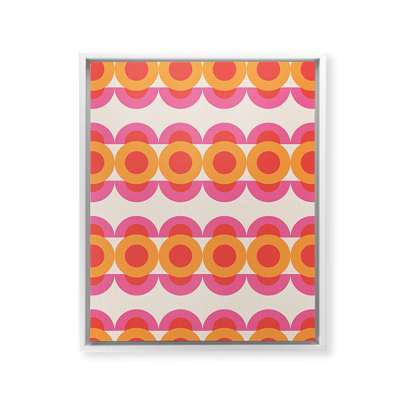 70's pattern no2 Framed Canvas Print