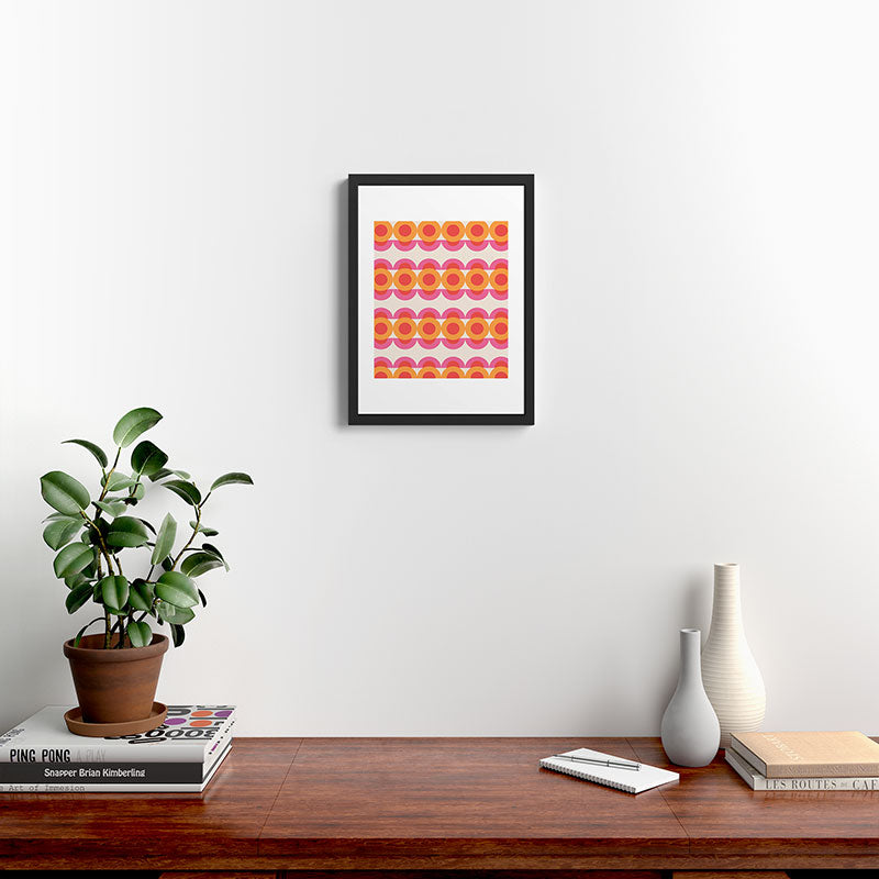 70's pattern no2 Framed Art Print