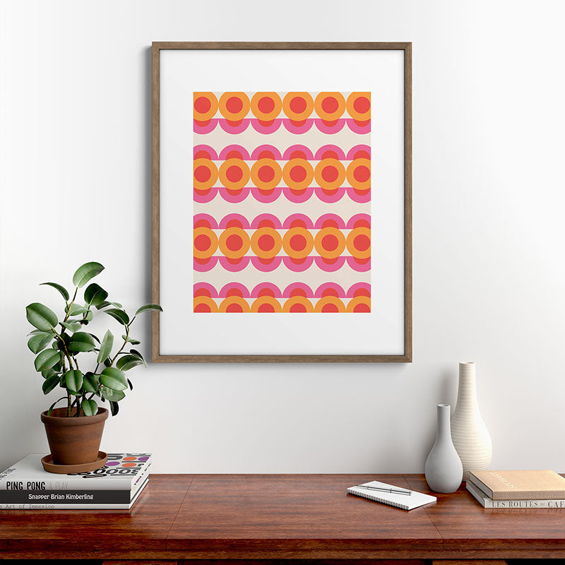 70's pattern no2 Framed Art Print