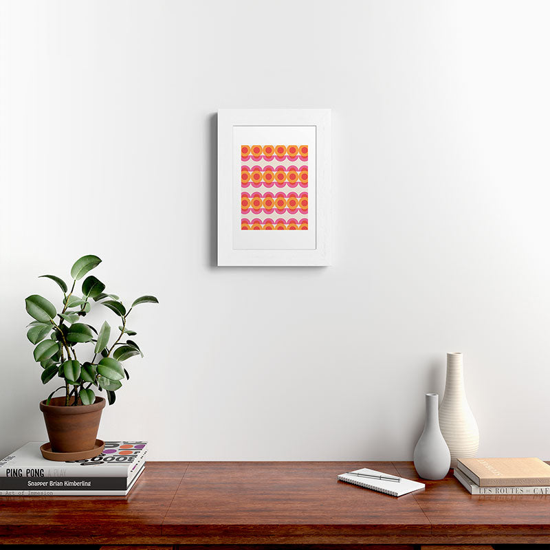 70's pattern no2 Framed Art Print