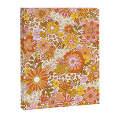 70s Floral Pattern Canvas Print