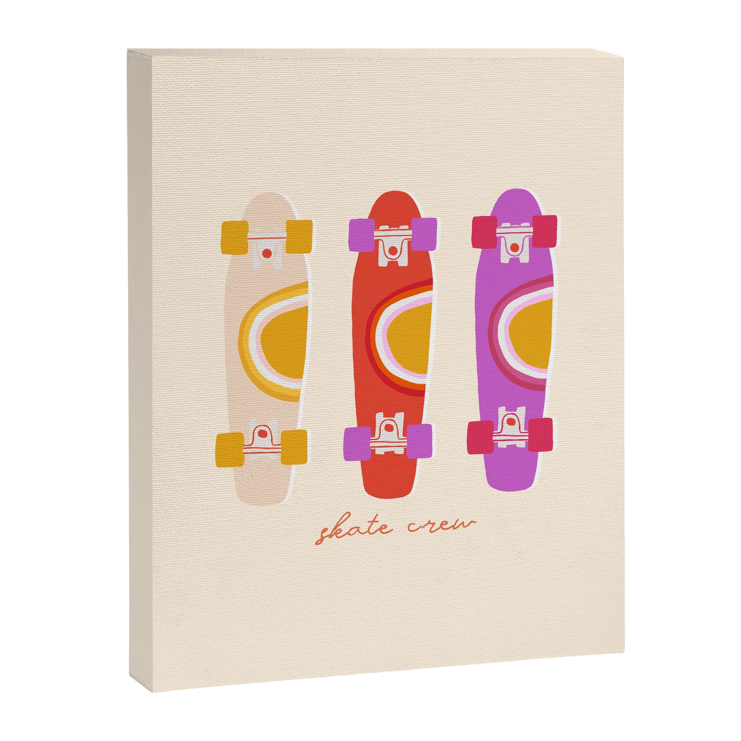 70's skate crew Canvas Print