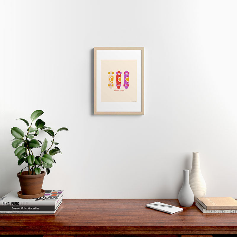 70's skate crew Framed Art Print