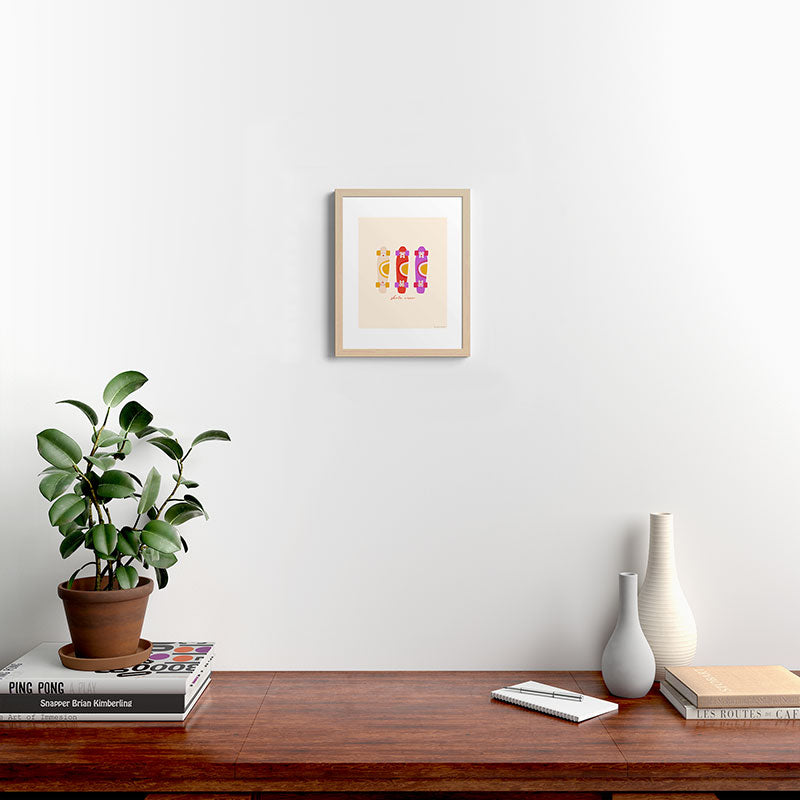 70's skate crew Framed Art Print