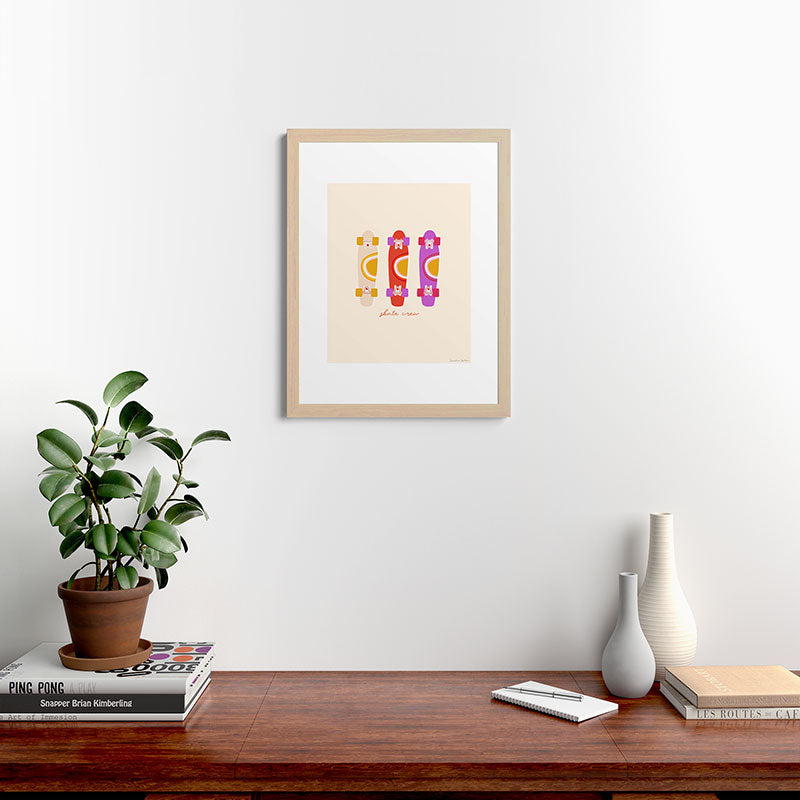 70's skate crew Framed Art Print