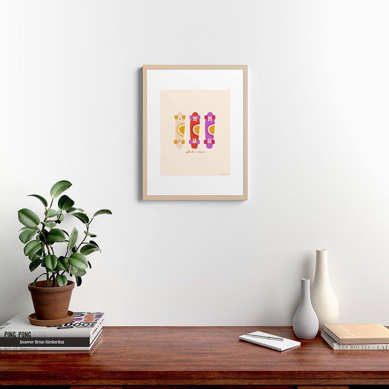 70's skate crew Framed Art Print