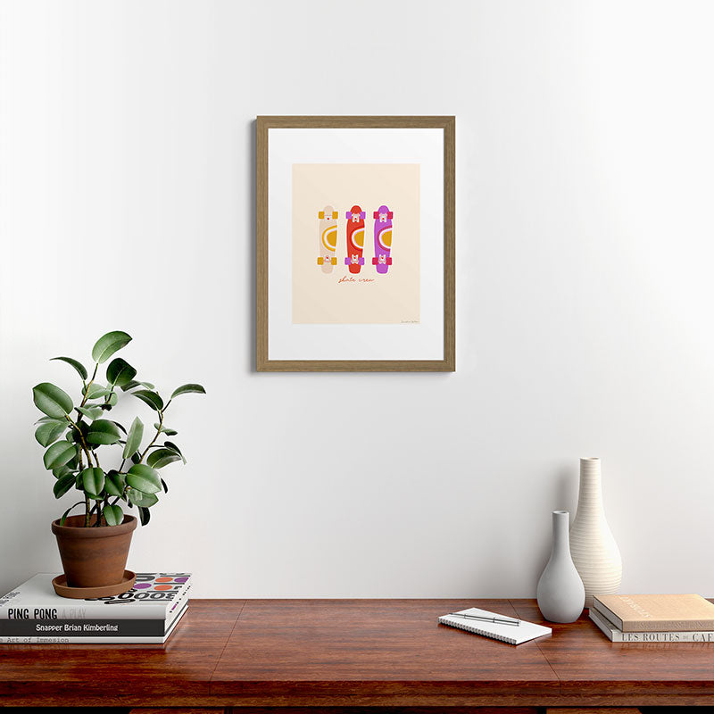 70's skate crew Framed Art Print