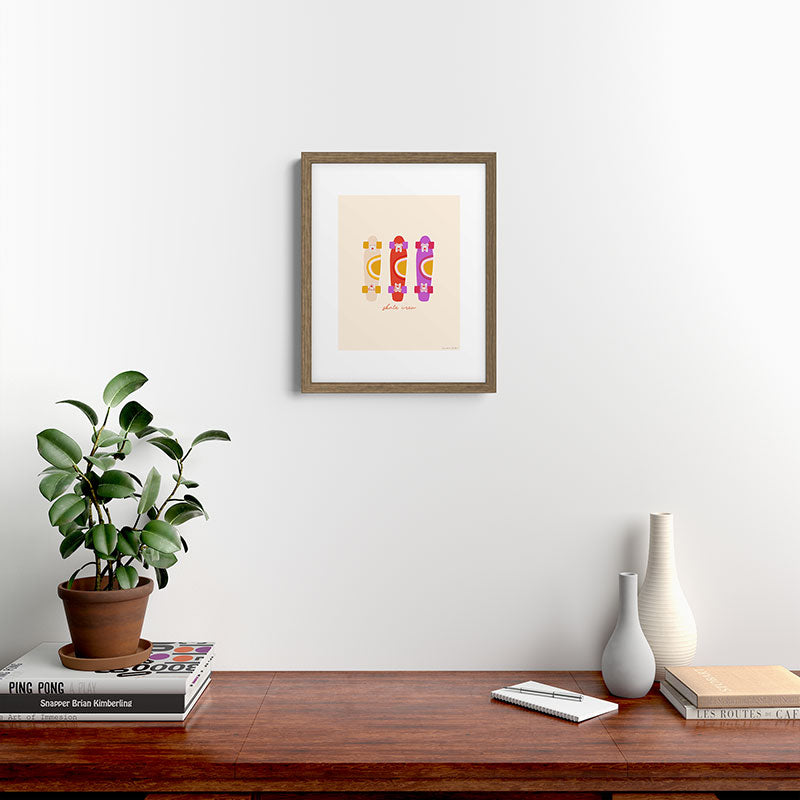 70's skate crew Framed Art Print